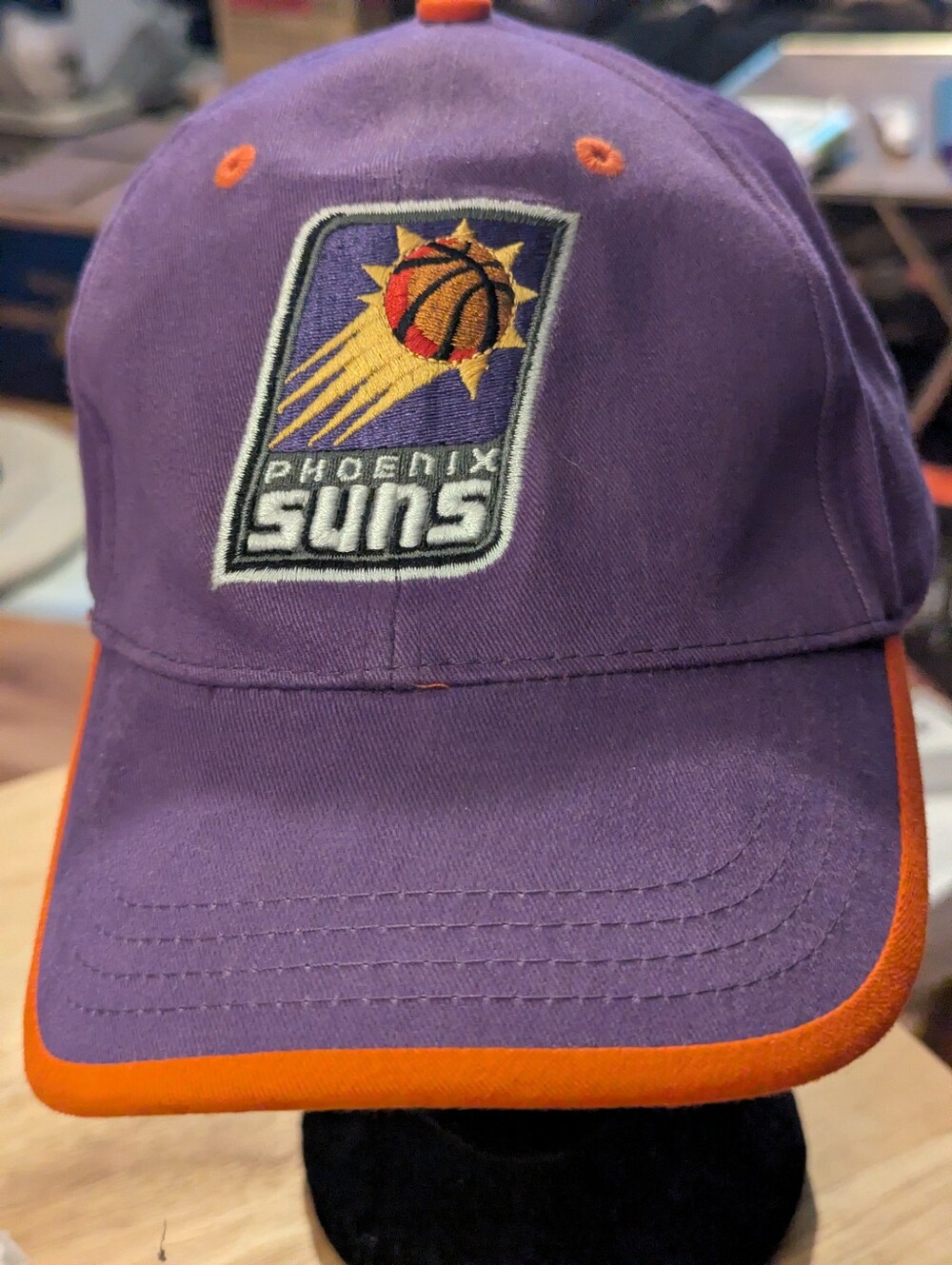 Vintage Phoenix Suns NBA Elevation Purple/Orange Hat with Adjustable Straps